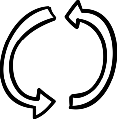 Loop Arrows Sketch Drawing Svg, Free Vectors File
